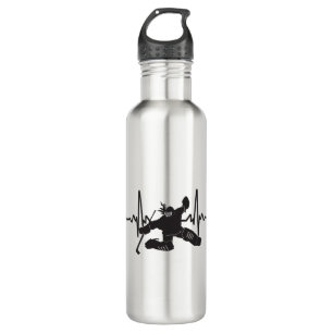 Bouteille D'eau battement de coeur femelle d'hockey de gardien de
