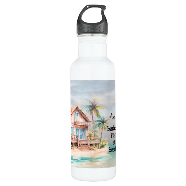Bouteille D'eau Beach House Bachelorette Party (Devant)