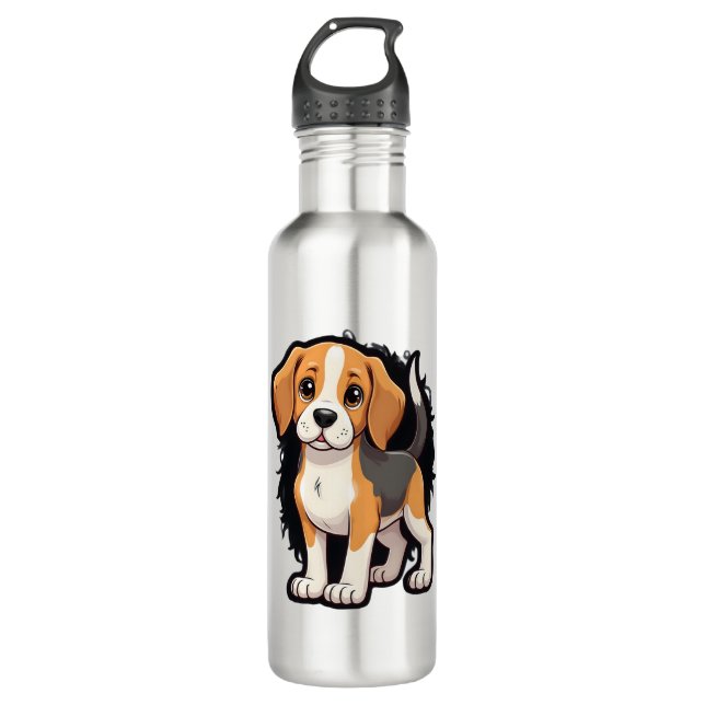 Bouteille D'eau Beagle Dog T Shirt (Devant)
