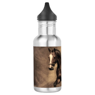 Bouteille D'eau Beau oreiller à lancer de cheval brun