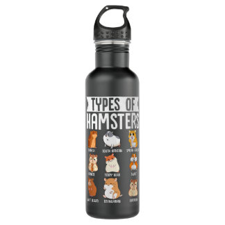 Bouteille D'eau Beaux Types De Hamsters Cute Syrien Rongeurs F
