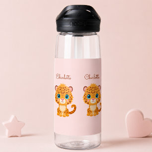 Bouteille D'eau Bébé léopard mignon animaux de safari pour enfants