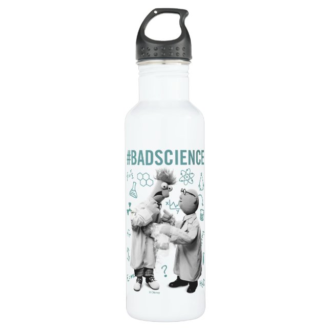 Bouteille D'eau Bécher et Bunsen| #Mauvaise science (Devant)