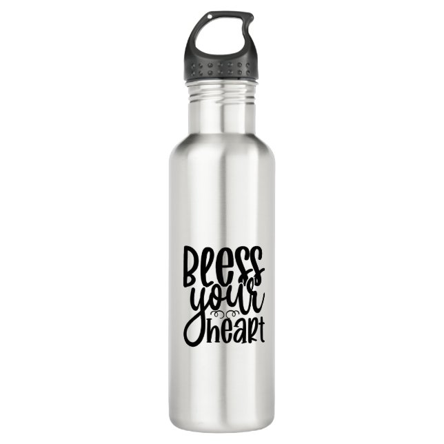 Bouteille D'eau Bénissez votre coeur (Devant)