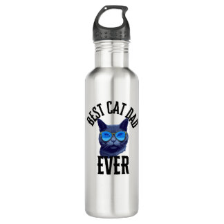 Bouteille D'eau Best Cat Dad Ever 