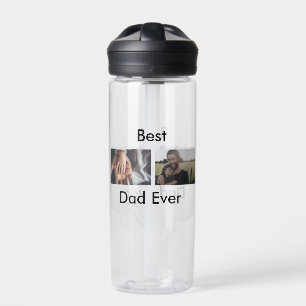 Bouteille D'eau best dad ever happy fête des pères ajouter votre p