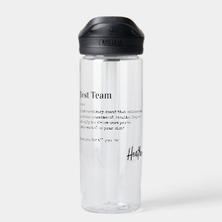 Bouteille D'eau Best Team Thank You Employee Appreciation Gift 