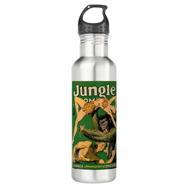 Bouteille D'eau Big Gorilla - Le Roi de la Jungle - Leopard Bikini (Devant)