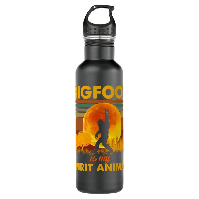 Bouteille D'eau Bigfoot Est Mon Esprit Amoureux des animaux Drôle  (Devant)