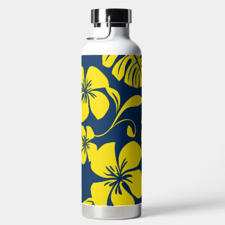BOUTEILLE D'EAU BIKINI ROSE (BLEU FONCÉ/JAUNE)
