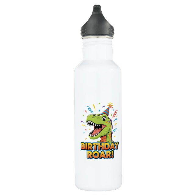 Bouteille D'eau Birthday Roar Cute Dinosaur Birthday Party Design (Droite)