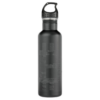 Bouteille D'eau Bitcoin Cryptomonnaie cryptomonnaie logo gris Es