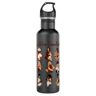 Bouteille D'eau Black Lactation Consultant Allaitement Africain B