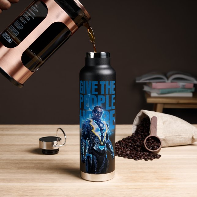 Bouteille D'eau Black Lightning - Donnez De L'Espoir Aux Gens (Gym)