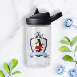 Bouteille D'eau Blason du club de natation Pingouin mignon Été Enf