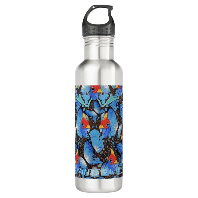 Bouteille D'eau Bleu Kanga (Devant)