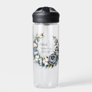 Bouteille D'eau Bleu Poussiéreux et Coton Seras-Tu Ma Demoiselle d