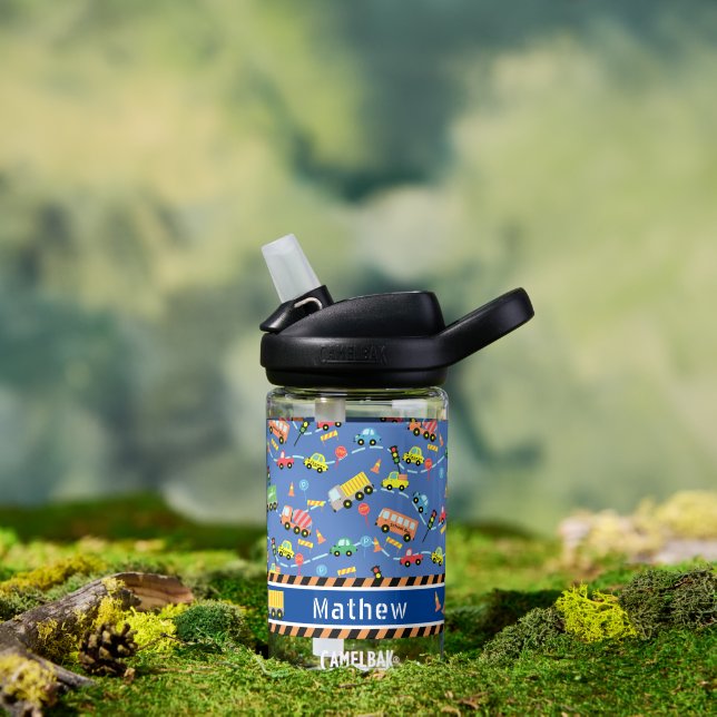 Bouteille d'eau bleue du transport (Extérieur)