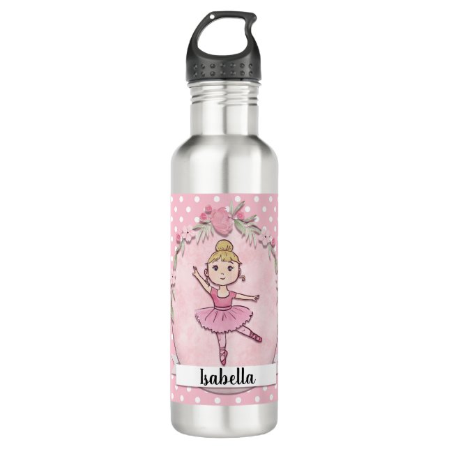Bouteille d'eau Blond Ballerina personnalisée (Devant)