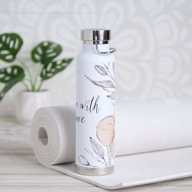 Bouteille D'eau 🌸 Bloom with Grace 🌿 (Yoga)