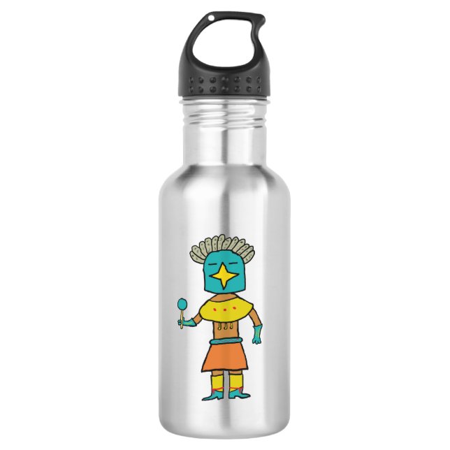 Bouteille D'eau Blue Star Kachina (Devant)