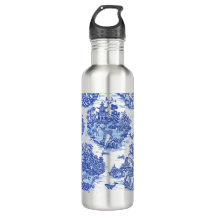 Blue Willow Animal Rabbit Cerf Fox Bird Toile