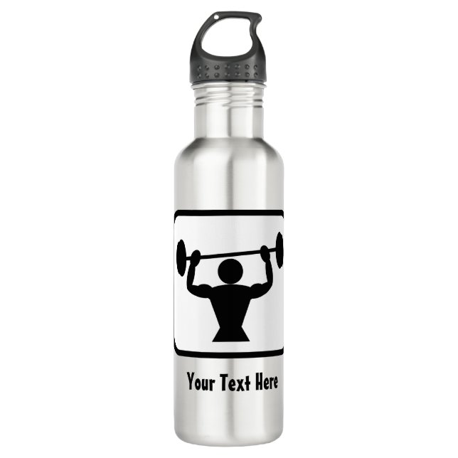 Bouteille D'eau Body Builder / Muscleman Graphic - Personnalisable (Devant)