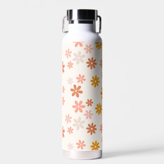 Bouteille D'eau Boho Fleurs Retro Été Floral Modèle