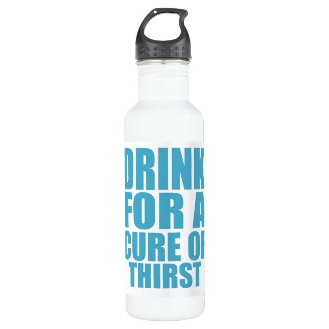 Bouteille D'eau Boire pour Cure Funny soif Humour Art (Devant)