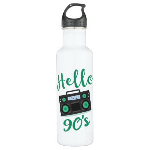 Bouteille D'eau Bonjour 90s radio cassette enregistreur