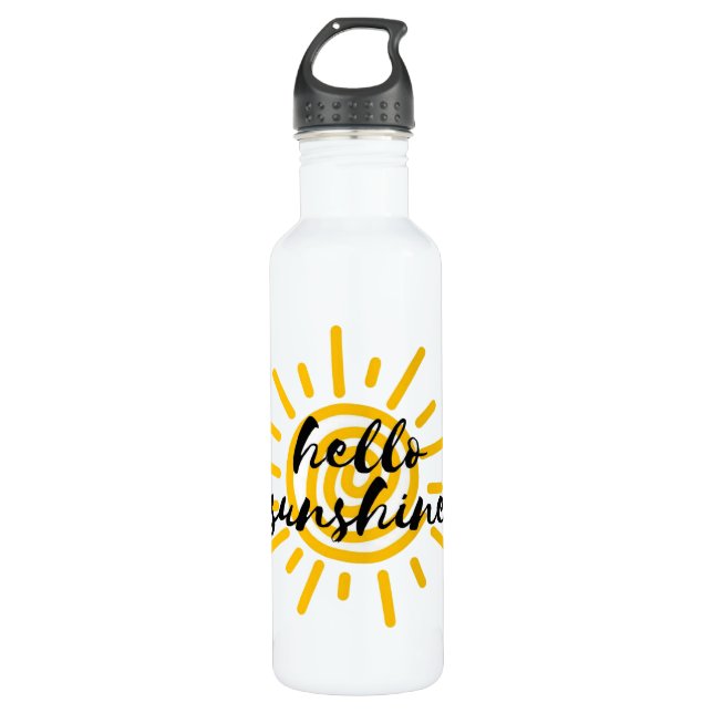 Bouteille D'eau Bonjour Sunshine (Devant)