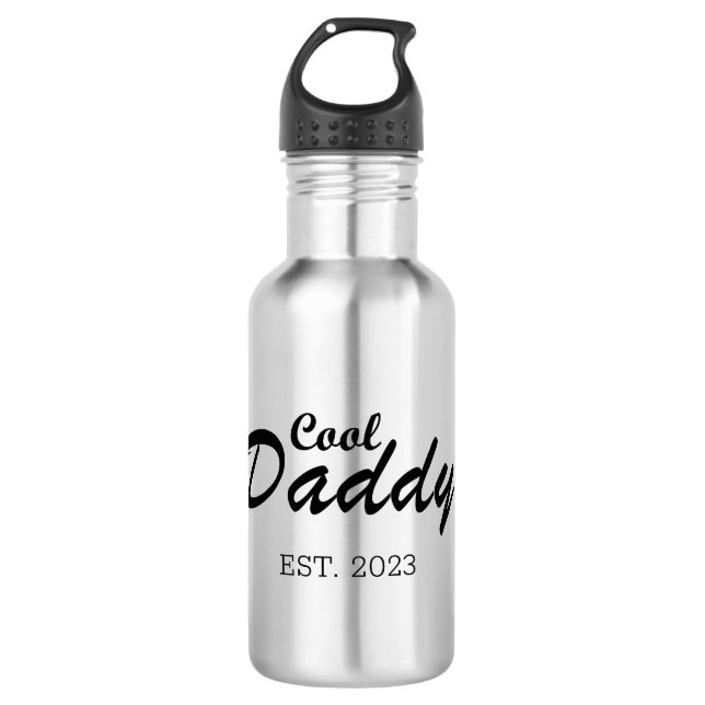 Bouteille D'eau Bonne fête des pères meilleur papa cadeaux personn (Devant)