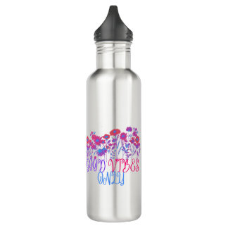 Bouteille D'eau BONNE VIBE cadeau pour ses citations positives pré