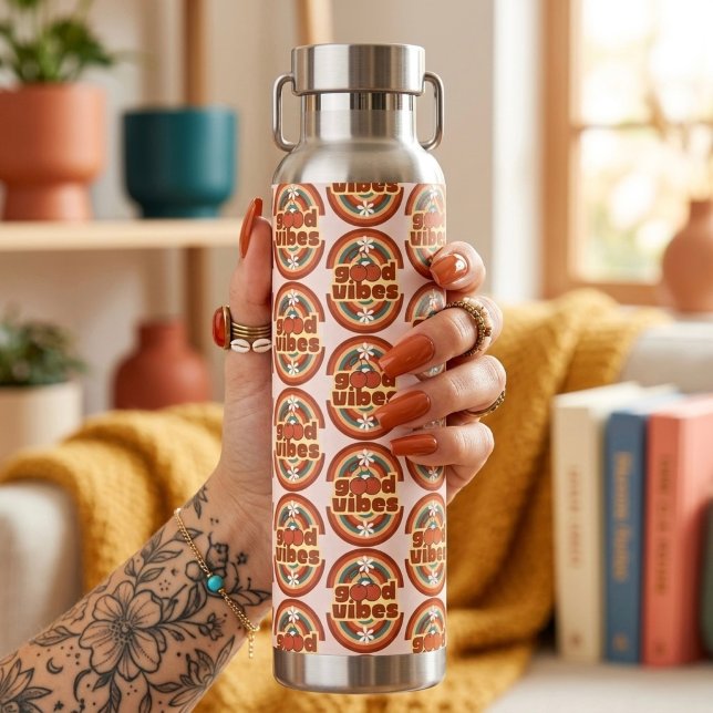 Bouteille D'eau Bonne Vibration (Créateur téléchargé)