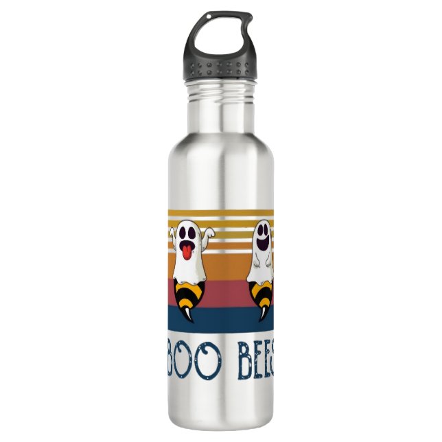 Bouteille D'eau Boo Bees Couple Ghost Chemise Halloween (Devant)