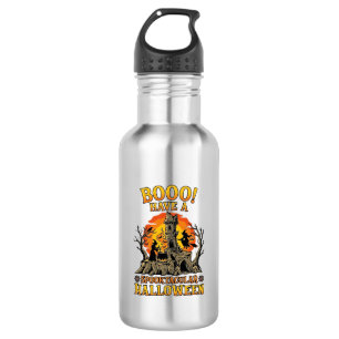 Bouteille D'eau Booo Spooktacular Halloween Sorcière Chaudron Chât