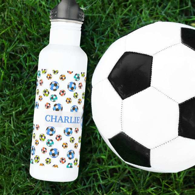 Bouteille D'eau Boules de soccer Sports personnalisés (Créateur téléchargé)