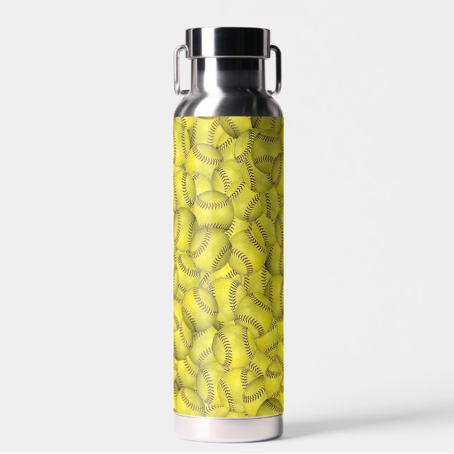 Bouteille D'eau Boules molles Jaunes (Avant)
