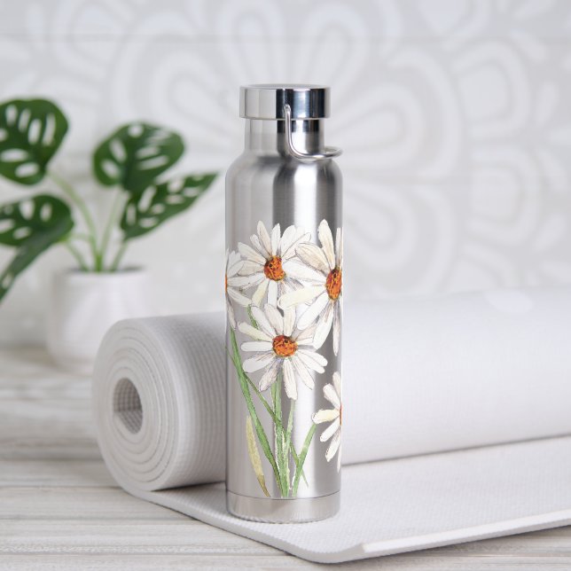 Bouteille D'eau Bouquet Aquarelle Daisy (Yoga)