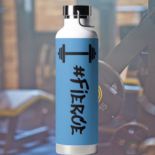 Bouteille D'eau #Bouteille d'eau Fierce Barbell (Créateur téléchargé)