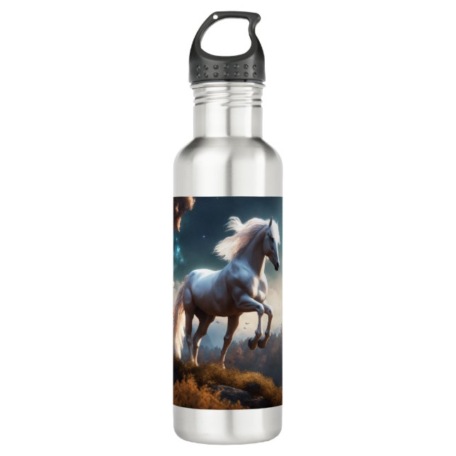 Bouteille D'eau 'Bouteille en acier du Cheval sauvage' (Devant)