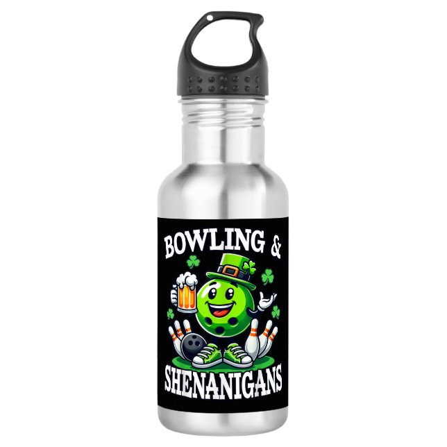 Bouteille D'eau Bowling St Patrick's Day Shenanigans (Devant)