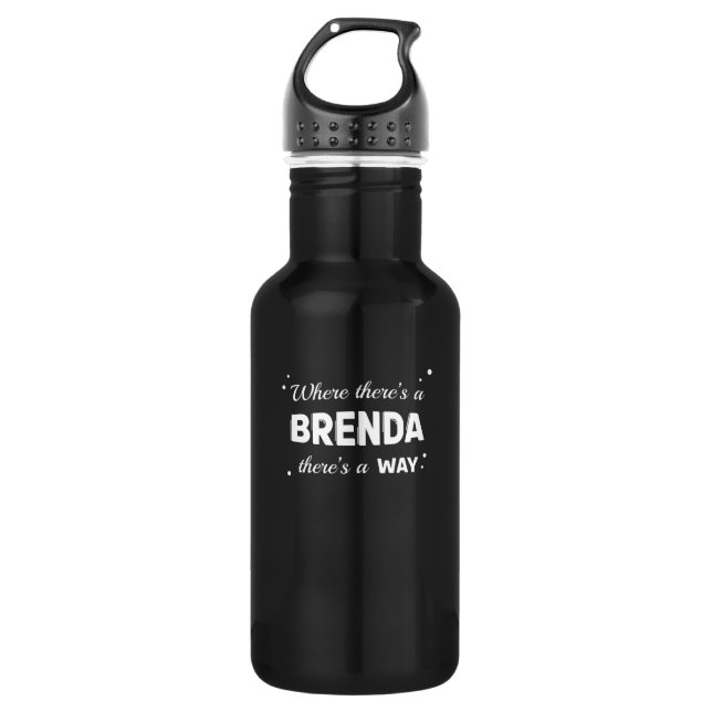 Bouteille D'eau Brenda Nom Dit Design Pour Fier Brendas (Devant)