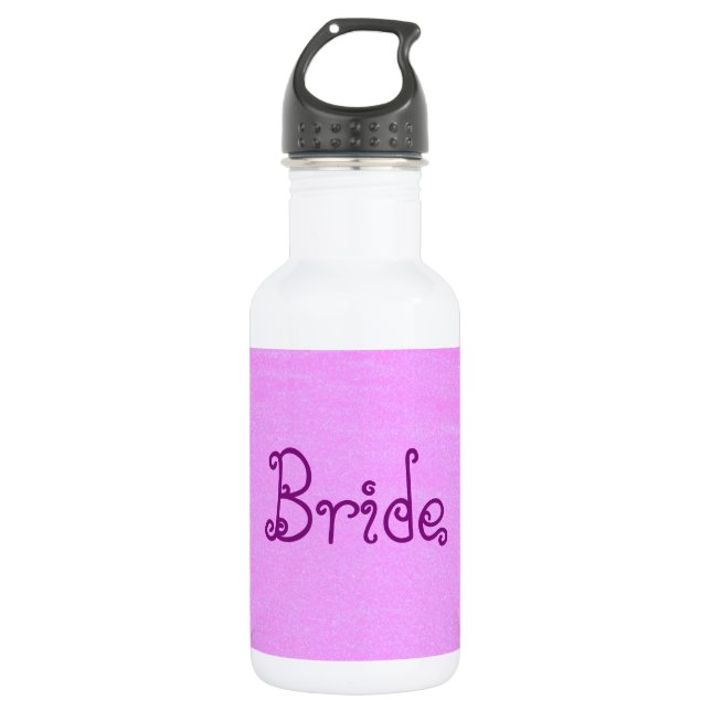 Bouteille D'eau Bride rose (Devant)