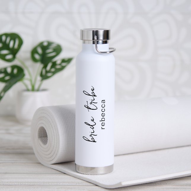 Bouteille D'eau Bride Tribe Simple Mariage Moderne Bridesmaid (Yoga)