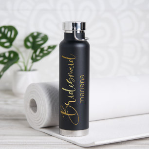 Bouteille D'eau bridesmaid or chic script bachelorette party
