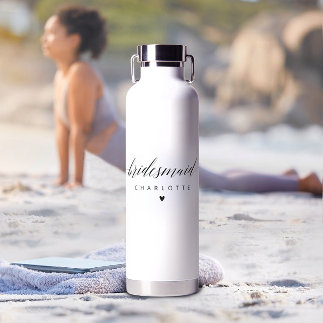 Bouteille D'eau Bridesmaid Proposition Script Moderne Bachelorette (Créateur téléchargé)