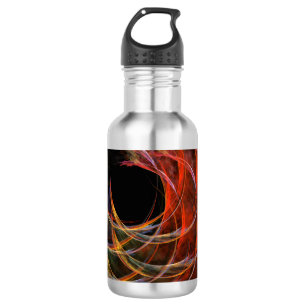 Bouteille D'eau Briser le Cercle Vortex de Feu Art Abstrait
