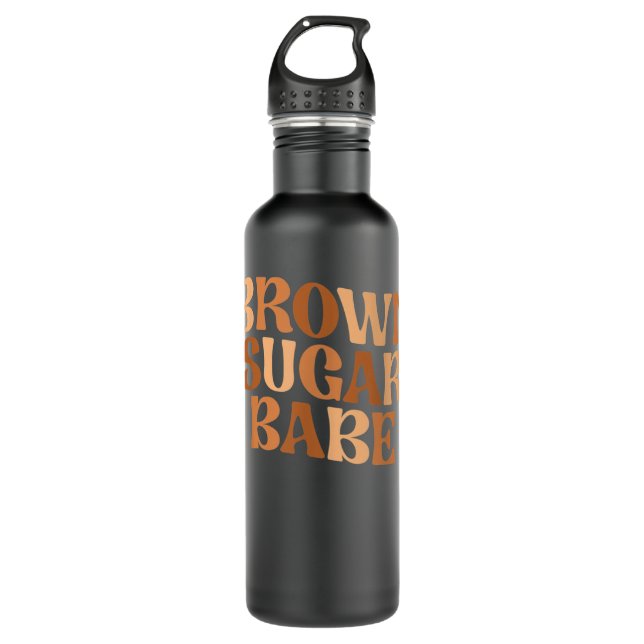 Bouteille D'eau Brown sucre Babe Super African Pride Retro Melani (Devant)