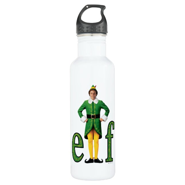 Bouteille D'eau Buddy le logo Elf Movie (Devant)